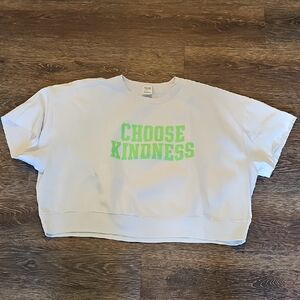 PINK Victoria's Secret Short Sleeve Sweatshirt